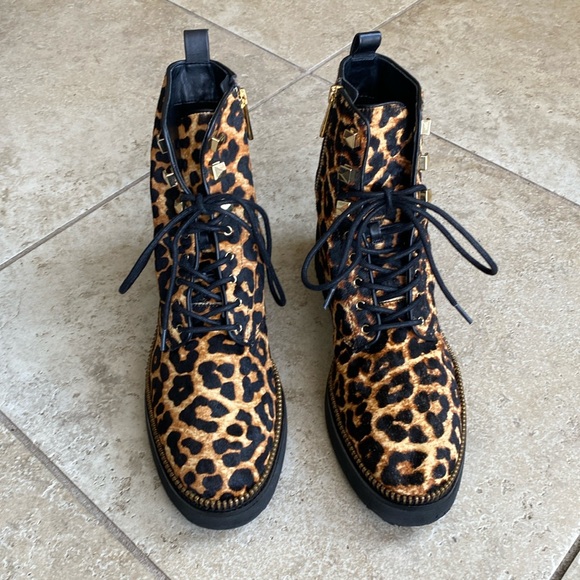 Michael Kors Calf Hair Haskell Combat Boot - Picture 8 of 16